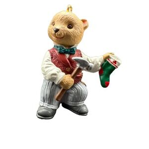 VTG 1993 Hallmark PAPA BEARINGER Keepsake Ornament New in Box NIB